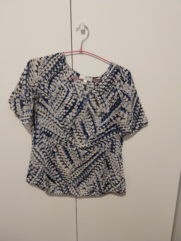 Camiseta patrón azul