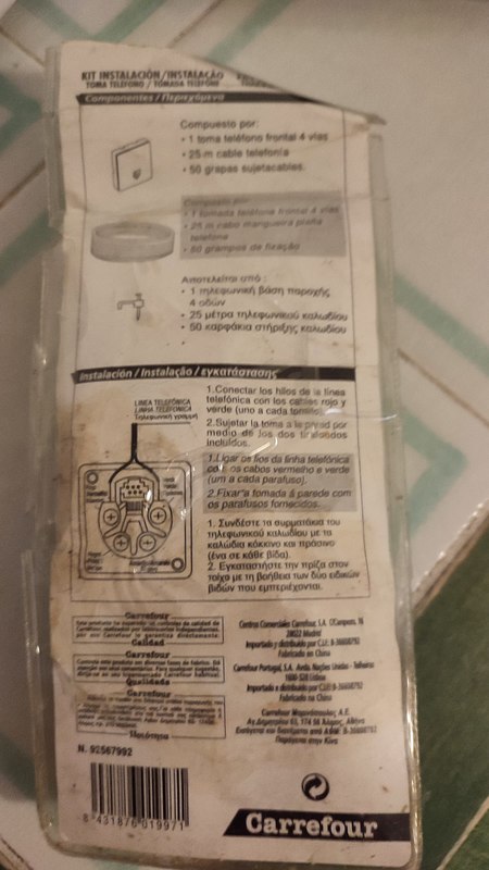 Kit de instalación de teléfono 