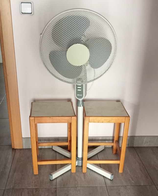 VENTILADOR Y BANQUETAS