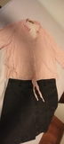 Blusa roja y falda negra mujer talla S o M 