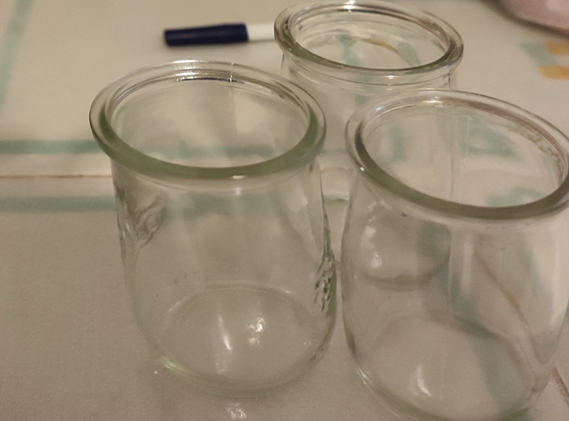 Vasos de yogures