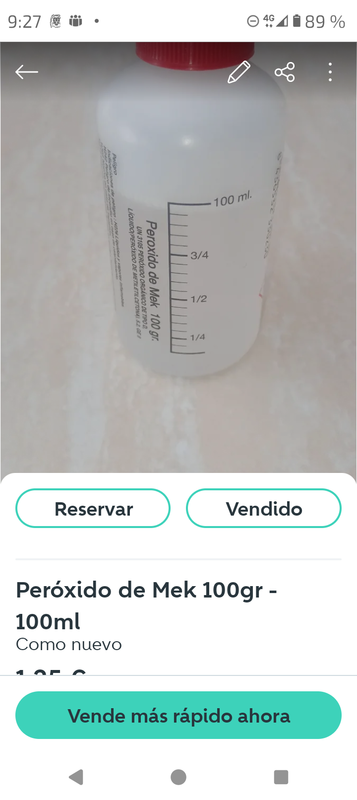 Peróxido de Mek 100 ml