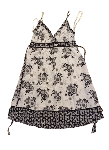 Vestido verano Clockhouse mujer L – blanco y negro