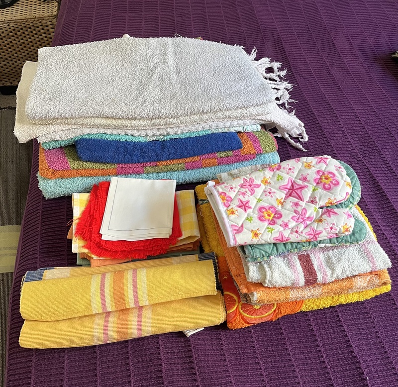 Toalla ducha, manos, paños cocina, servilletas 