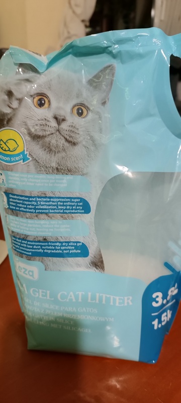 Arena de gel para gatos 