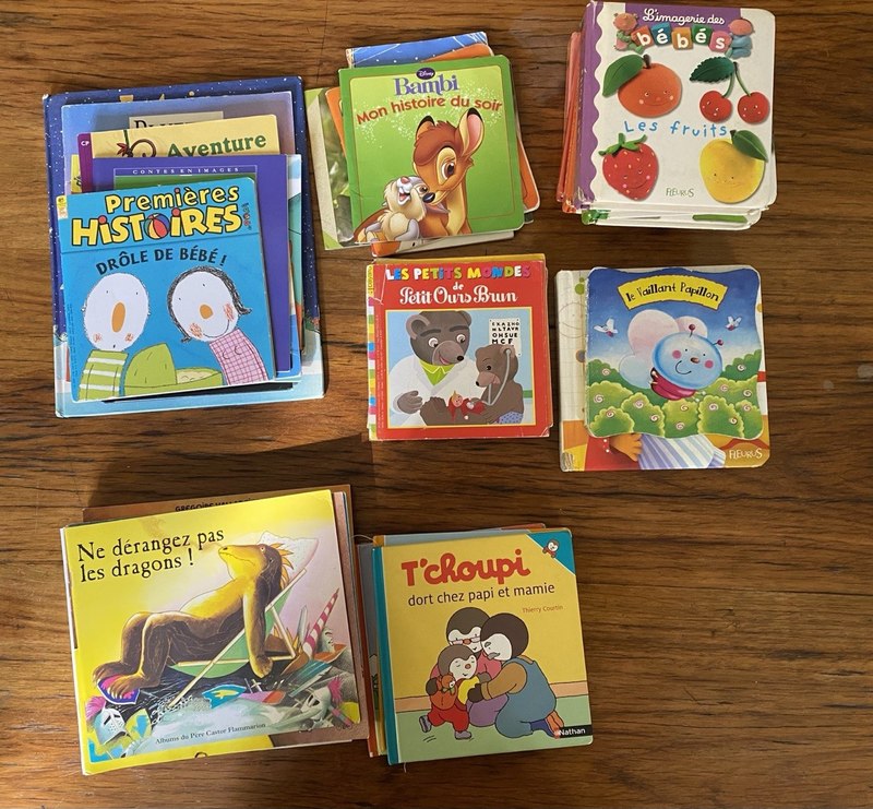 Lote de libros para peques en francés 