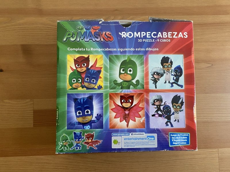 Rompecabezas cubos PJ Masks