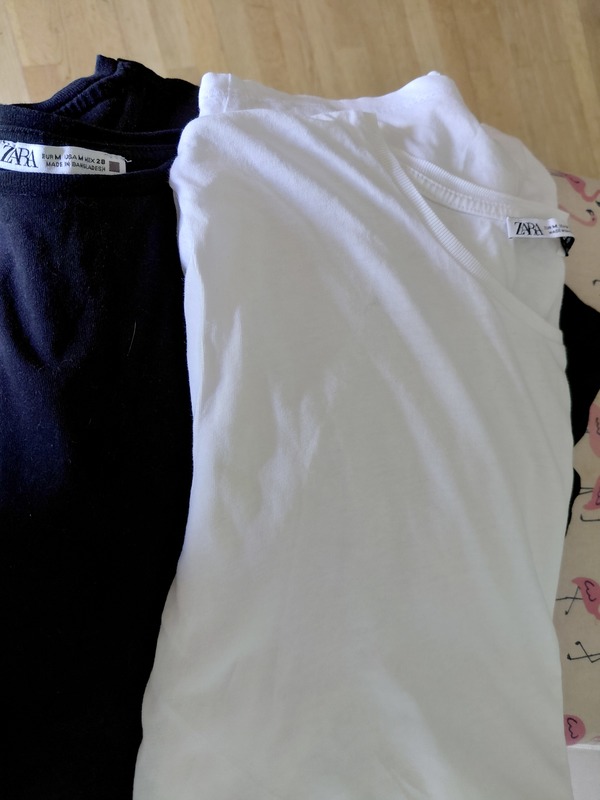 2 camisetas chica Zara talla M