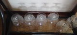 Seis copas coñac grandes