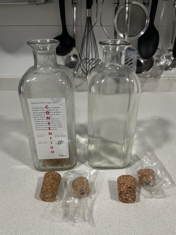 Botella para aceite