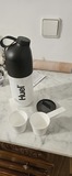shaker oficial huel + 2 cacitos