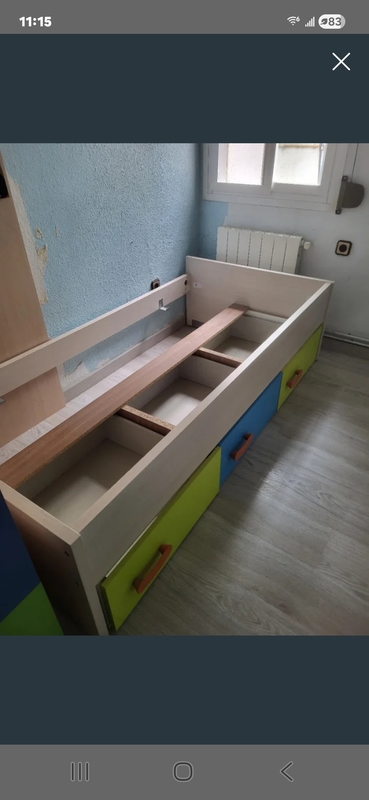 Estructura de cama de 90x190 