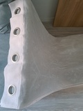 Regalo 4 cortinas visillos blancas con ojales