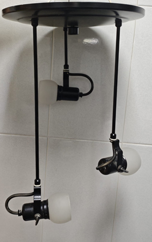 Lámpara entrada o habitación con 3 focos