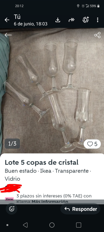 Regalo copas cristal.
