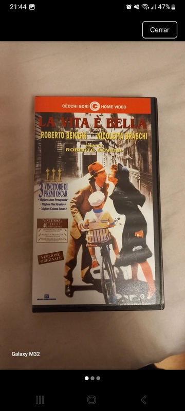 Cinta la vida es bella en italiano VHS