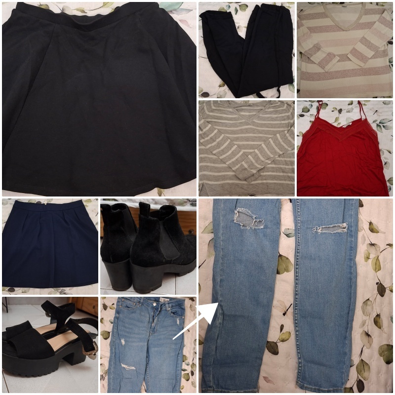Regalo pequeño lote ropa y zapatos mujer (M/L y 37)