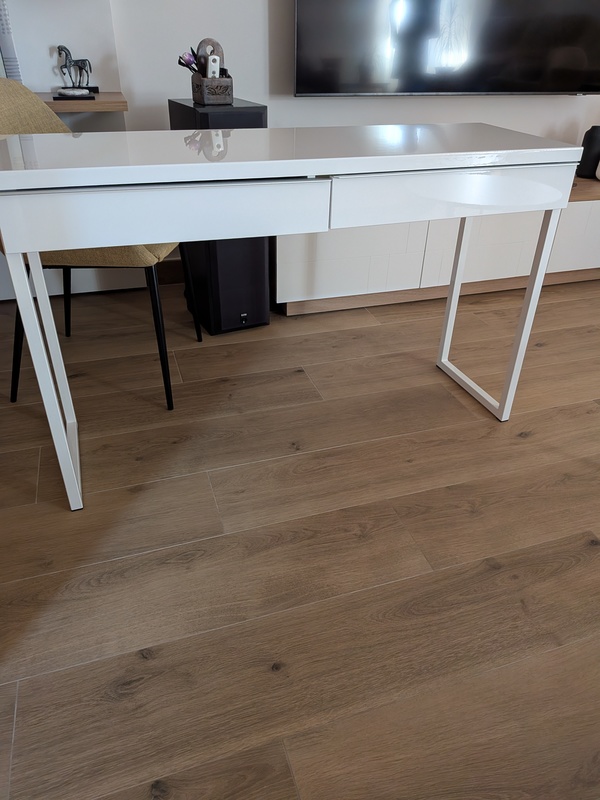 Consola escritorio blanco de 120cm x 40 cm