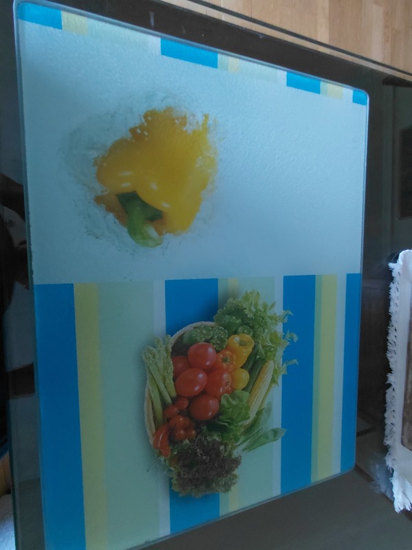 Tabla de cocina de vidrio