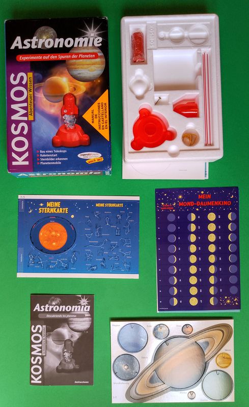 Caja de experimentos de astronomía 