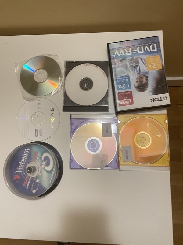 CDs y DVDs grabables y regrabables
